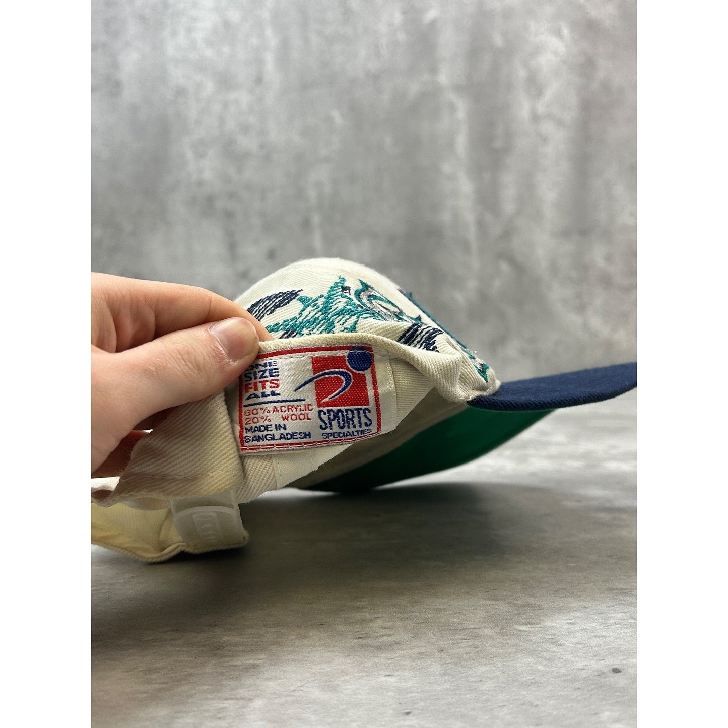 Vintage 90s Seattle Mariners MLB Sports Specialties Shadow Snapback Hat OSFA