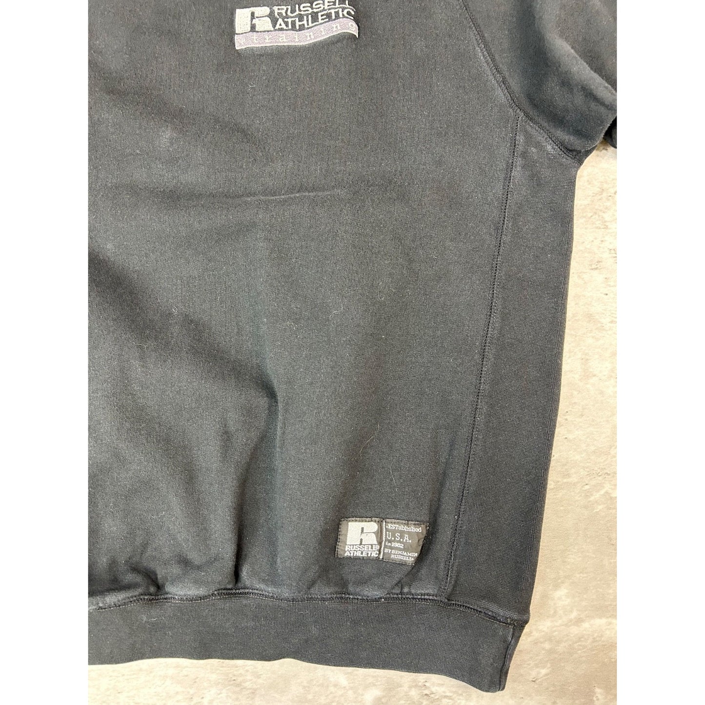 Vintage Russell Athletic Training Embroidered Spellout Crewneck Sweatshirt Sz XL