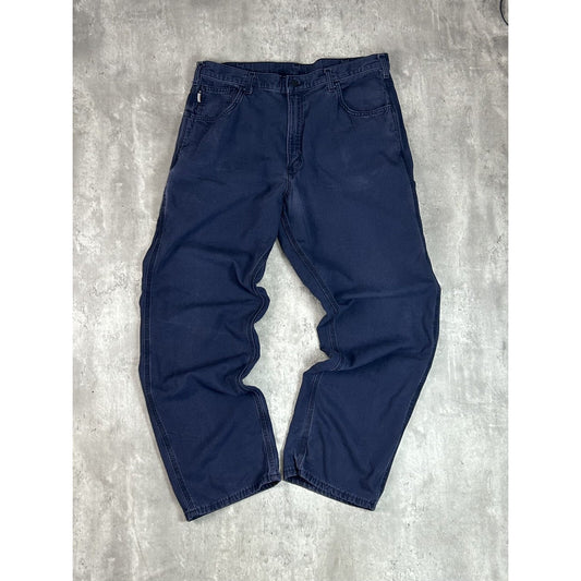 Vintage Carhartt FR Original Fit Canvas Workwear Carpenter Pants Size 38