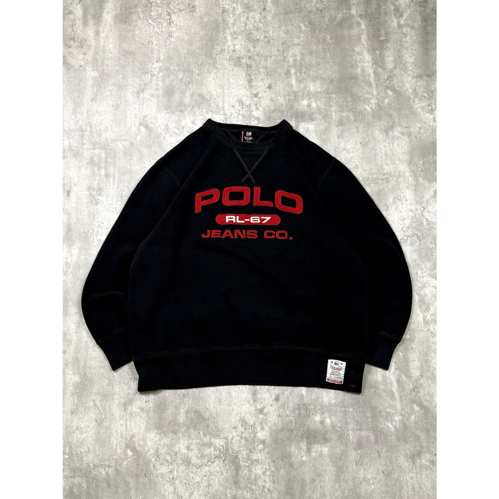 Vintage Polo Jeans Company Embroidered Spellout Sweatshirt Size Large