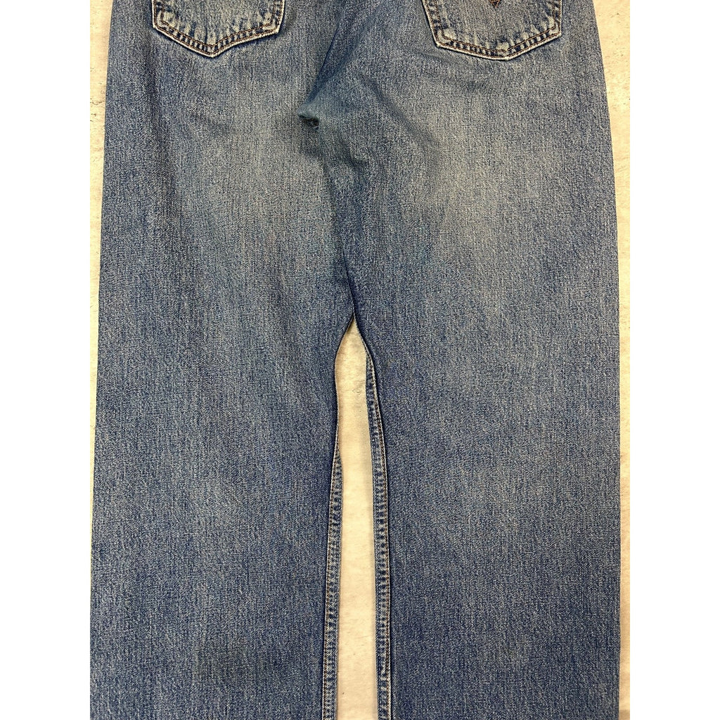 Vintage 90s Levis 590 Medium Wash Denim Pants Size 36 Blue