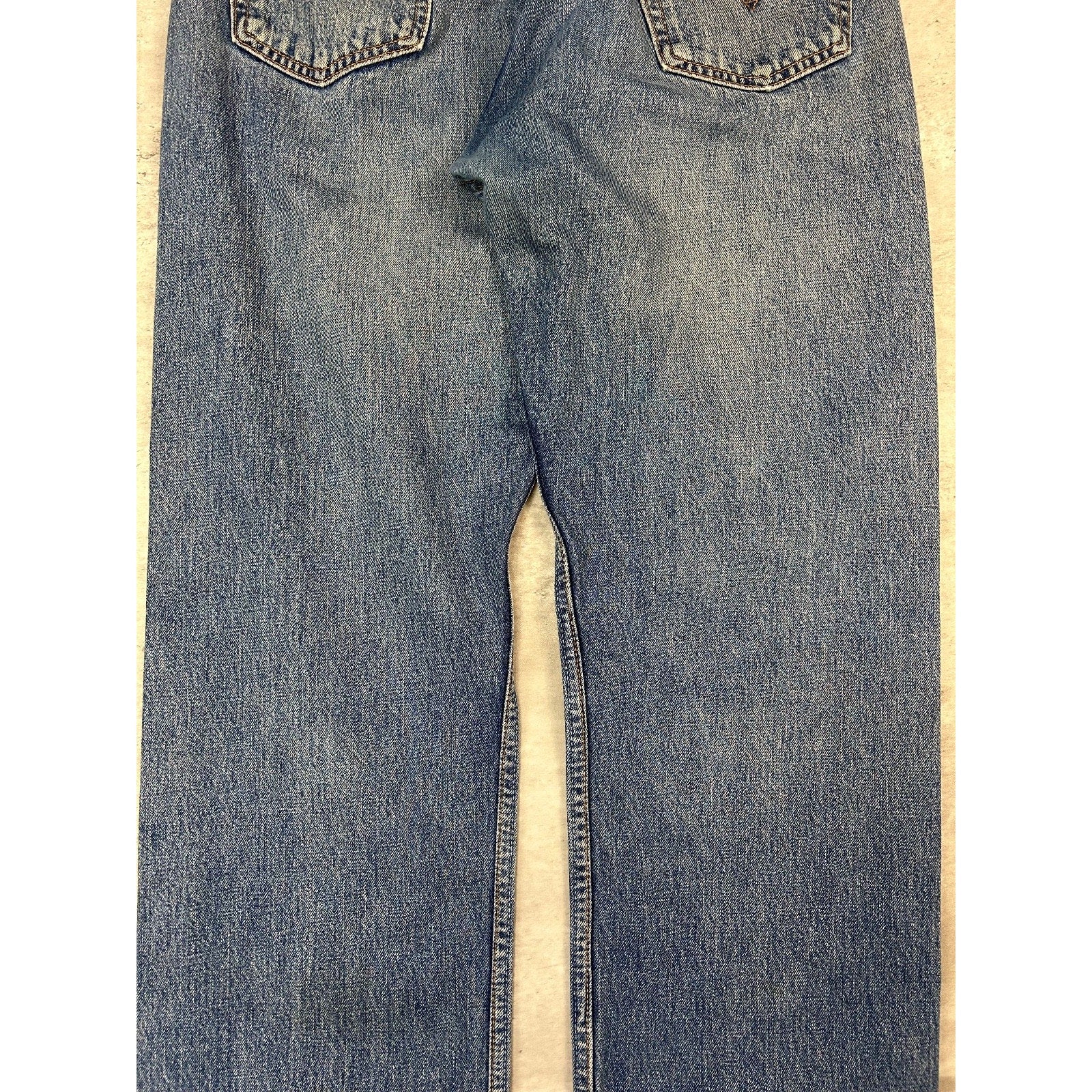 Vintage 90s Levis 590 Medium Wash Denim Pants Size 36 Blue