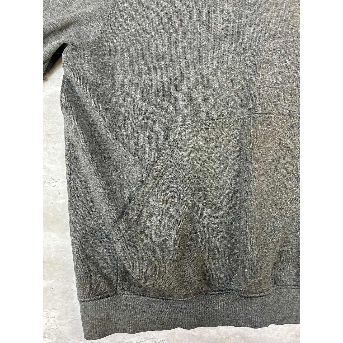 Vintage 2000s Nike Embroidered Mini Swoosh Hooded Sweatshirt Size XL Gray