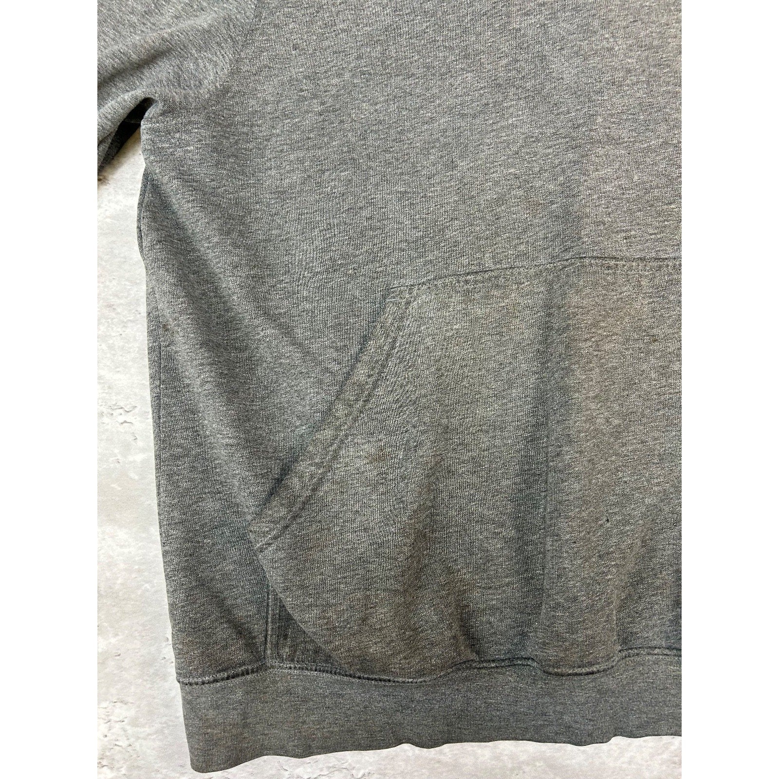 Vintage 2000s Nike Embroidered Mini Swoosh Hooded Sweatshirt Size XL Gray