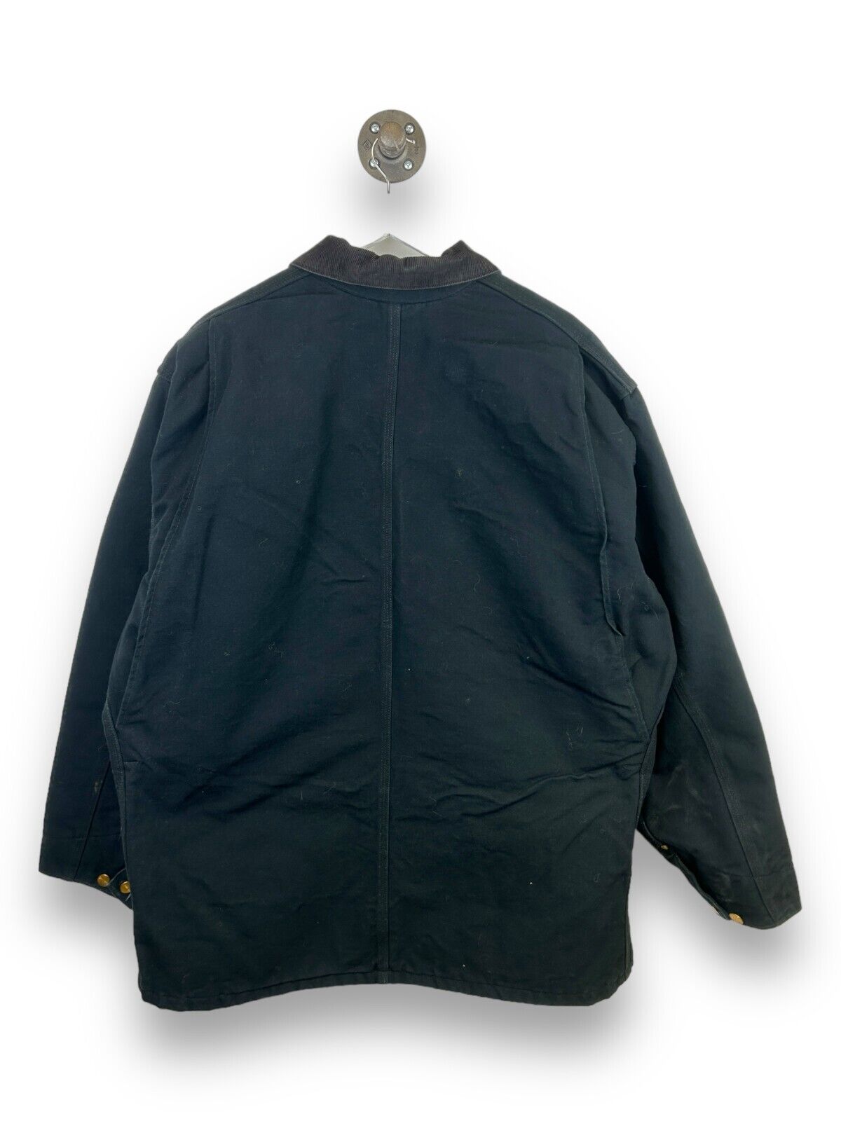 Vintage 90s Carhartt Blanket Lined Canvas Chore Barn Coat Jacket Sz 50 2XL C01