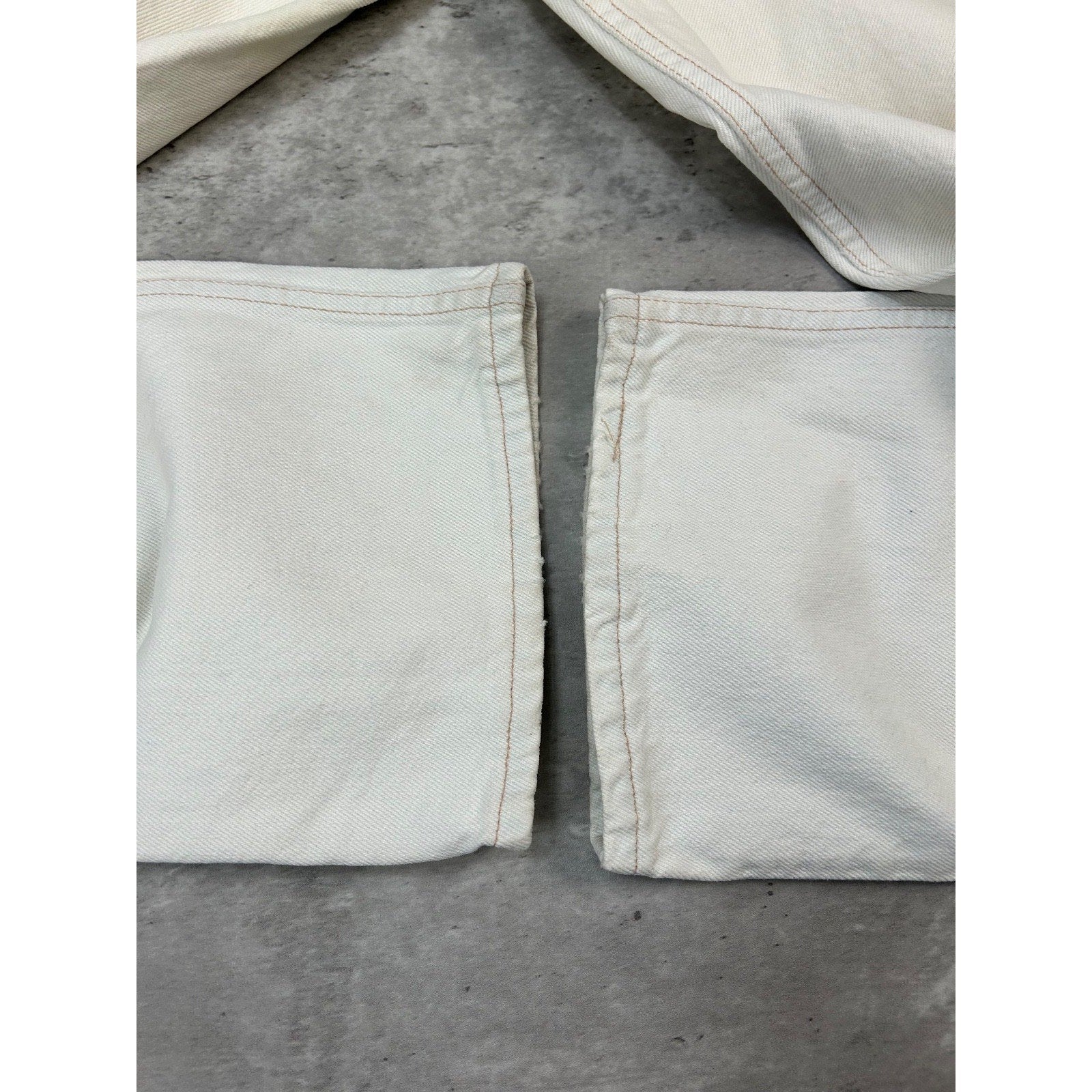 Vintage 90s Levis Red Tab 540 White Denim Pants Size 36