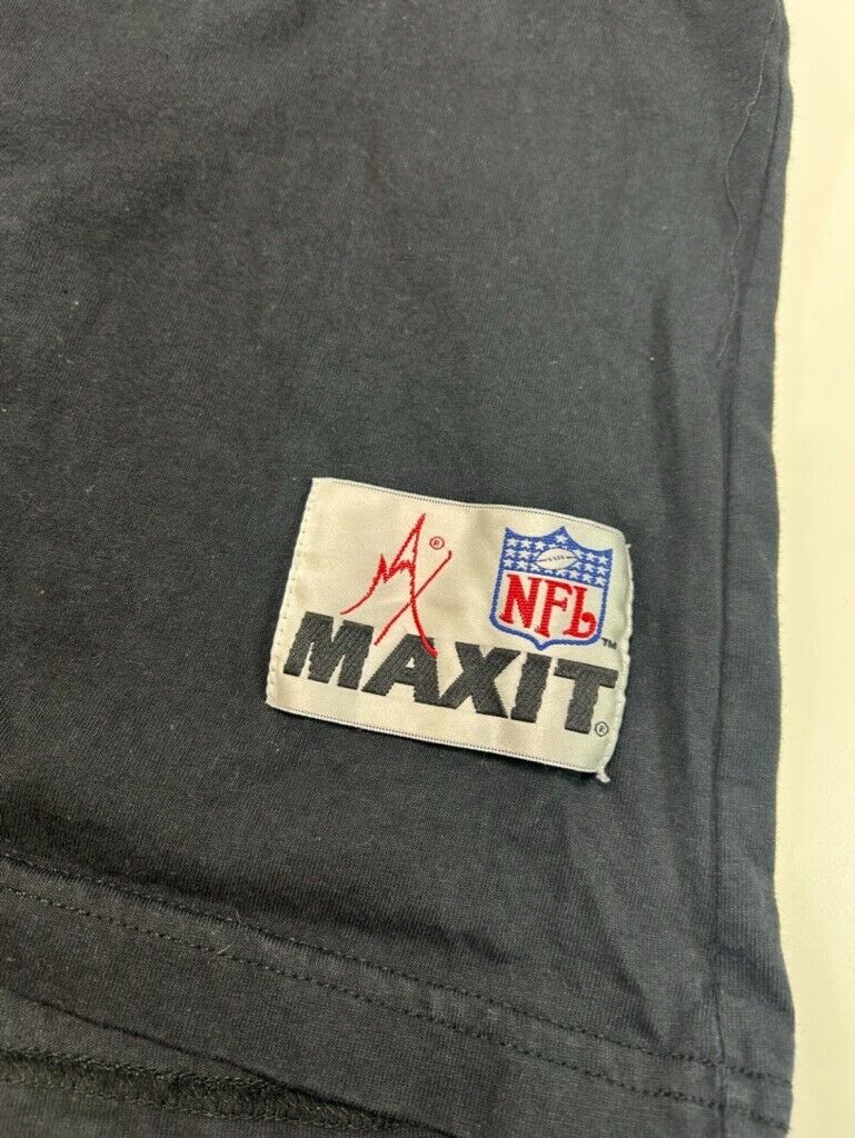 Vintage 90s LA Charges NFL MAXIT Embroridered Mock Neck Long Sleeve Sz XL