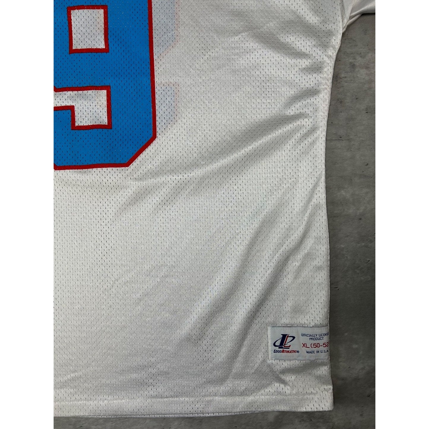 Vintage 90s Steve McNair #9 Houston Oilers NFL Logo Athletic Jersey Size XL