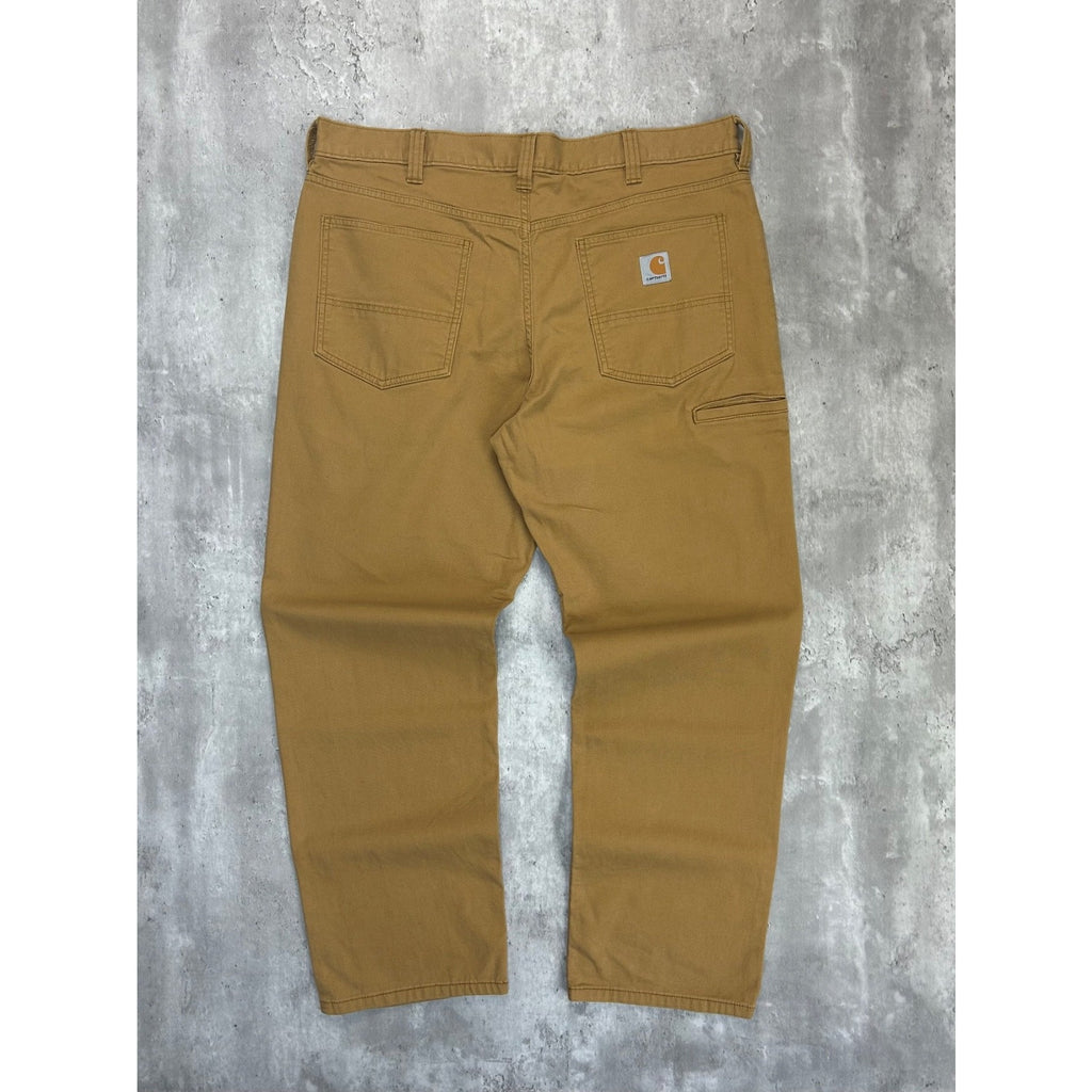 Carhartt Relaxed Fit Canvas Workwear Five Pocket Pants Size 38 Beige