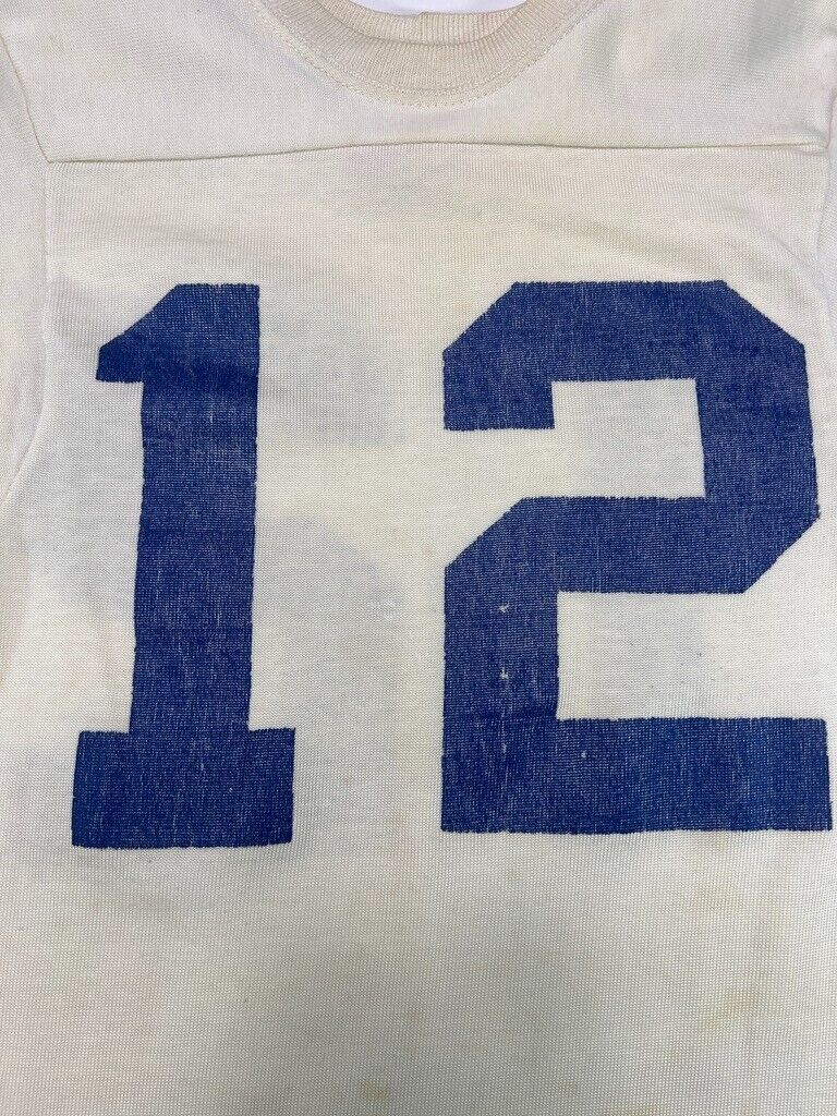 Vintage 70s Roger Staubach #12 Dallas Cowboys NFL 3/4 Sleeve Jersey Size Small