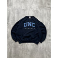 Vintage 90s UNC Tarheels NCAA Embroidered Collegiate Spellout Sweatshirt Size XL