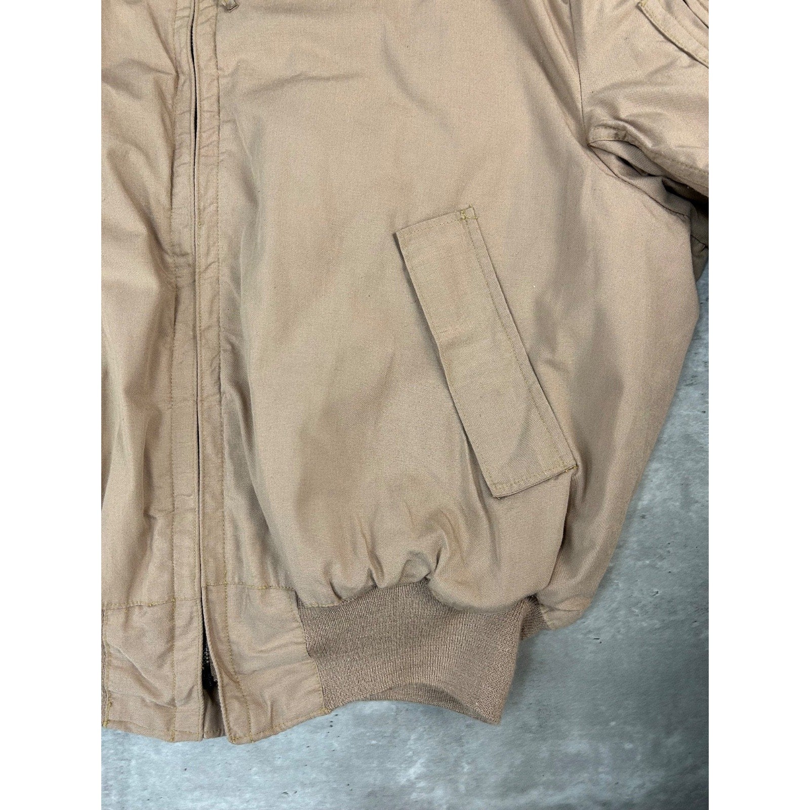 Vintage 90s Earth Tone Collared Full Zip Bomber Jacket Size XL