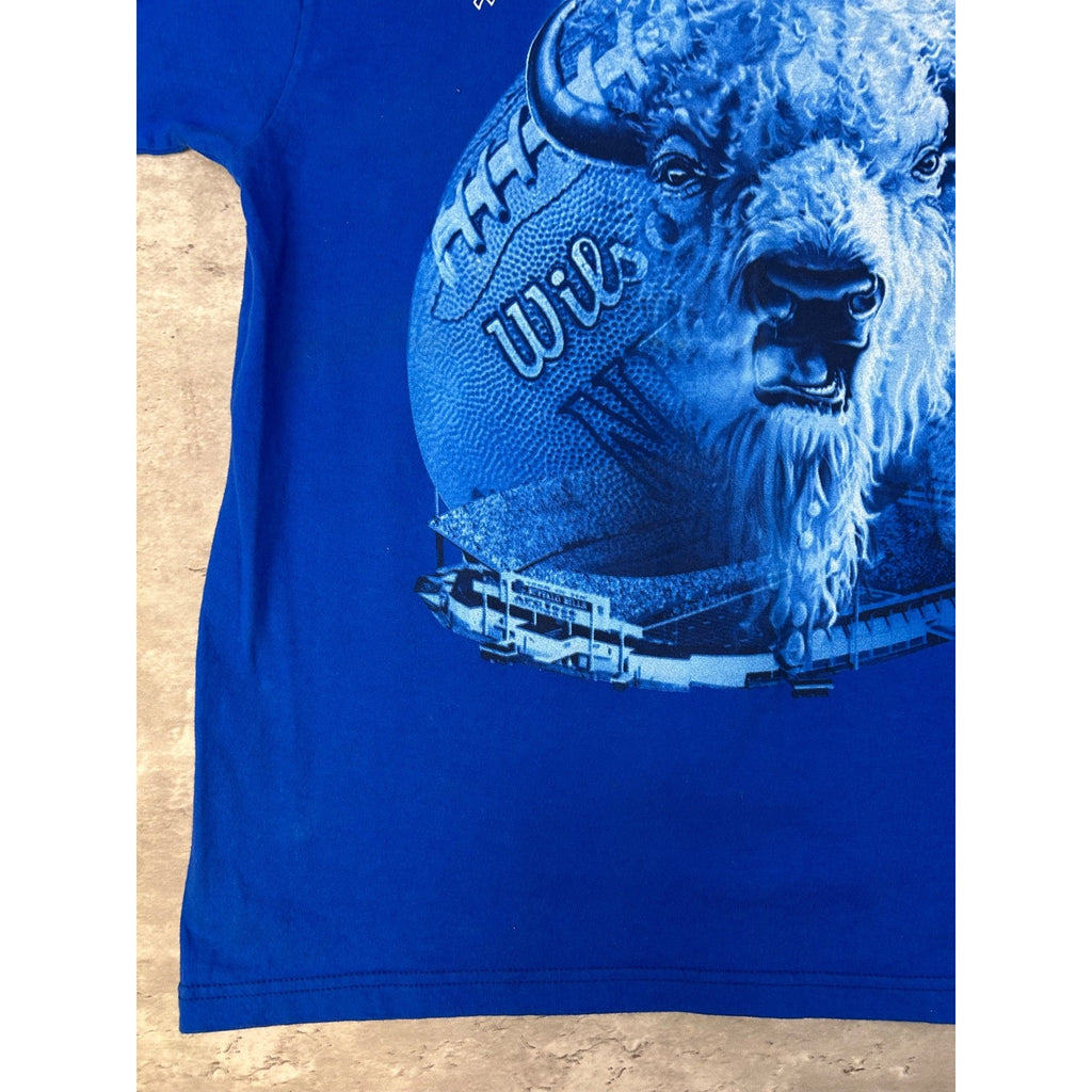 Vintage Buffalo Bills NFL Football Buffalo Graphic Tonal T-Shirt Size Large