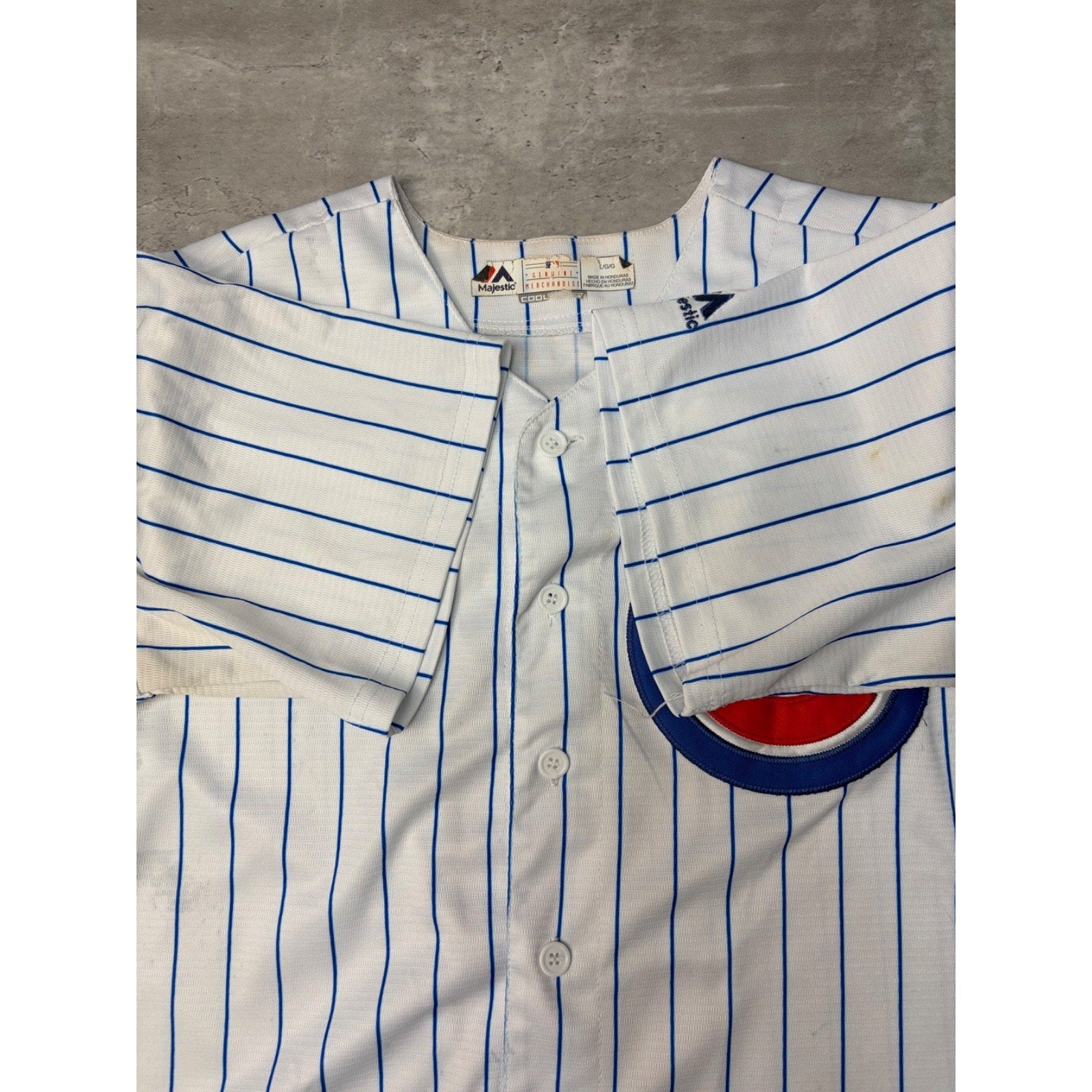Javier Baez #9 Chicago Cubs MLB Stitched Pinstripe Baseball Jersey Size Large