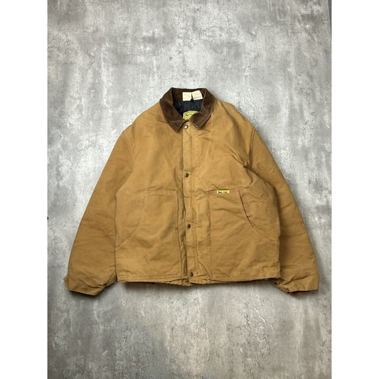 Vintage 90s Workn' Sport Insulated Canvas Workwear Arctic Jacket Size XL Beige