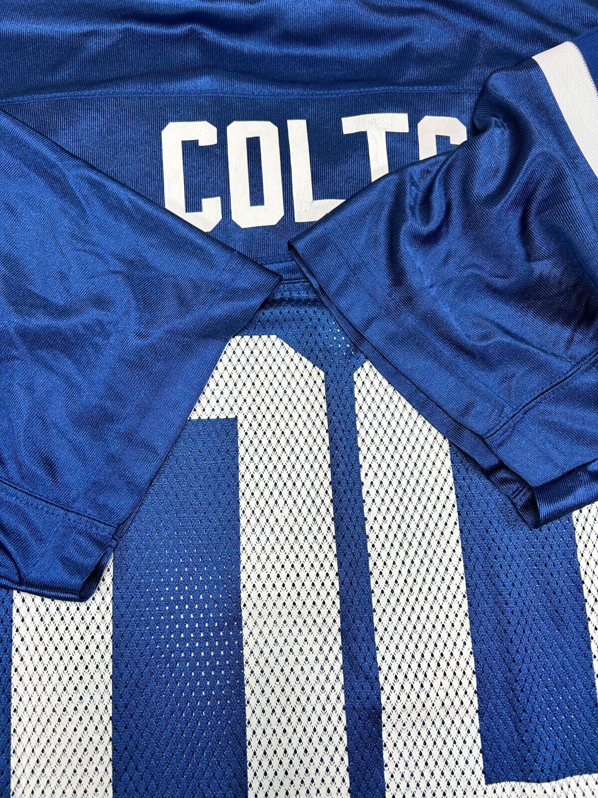 Vintage #00 Indianapolis Colts NFL Reebok Football Jersey Size XL Blue