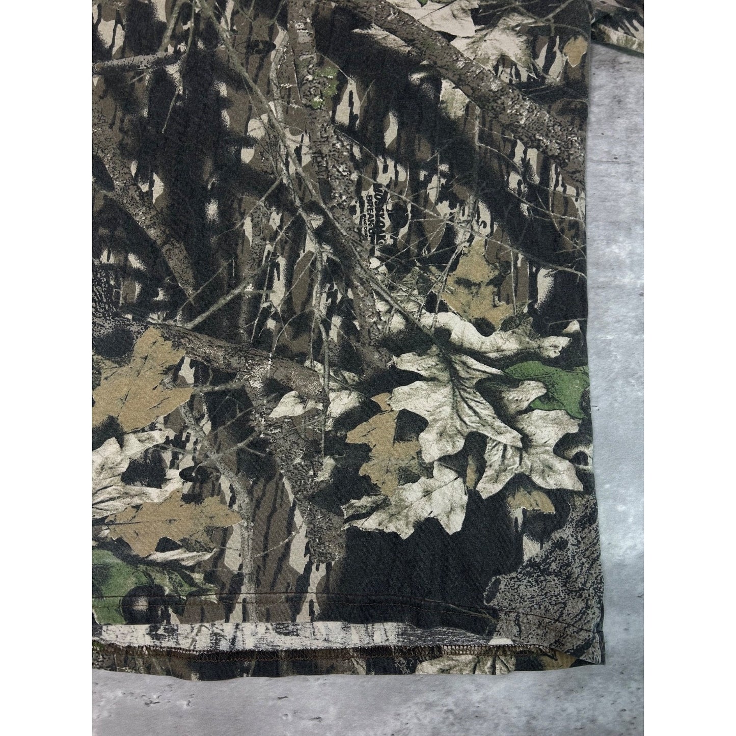 Vintage 90s Mossy Oak Break Up Tree Camo Long Sleeve T-Shirt Size XL