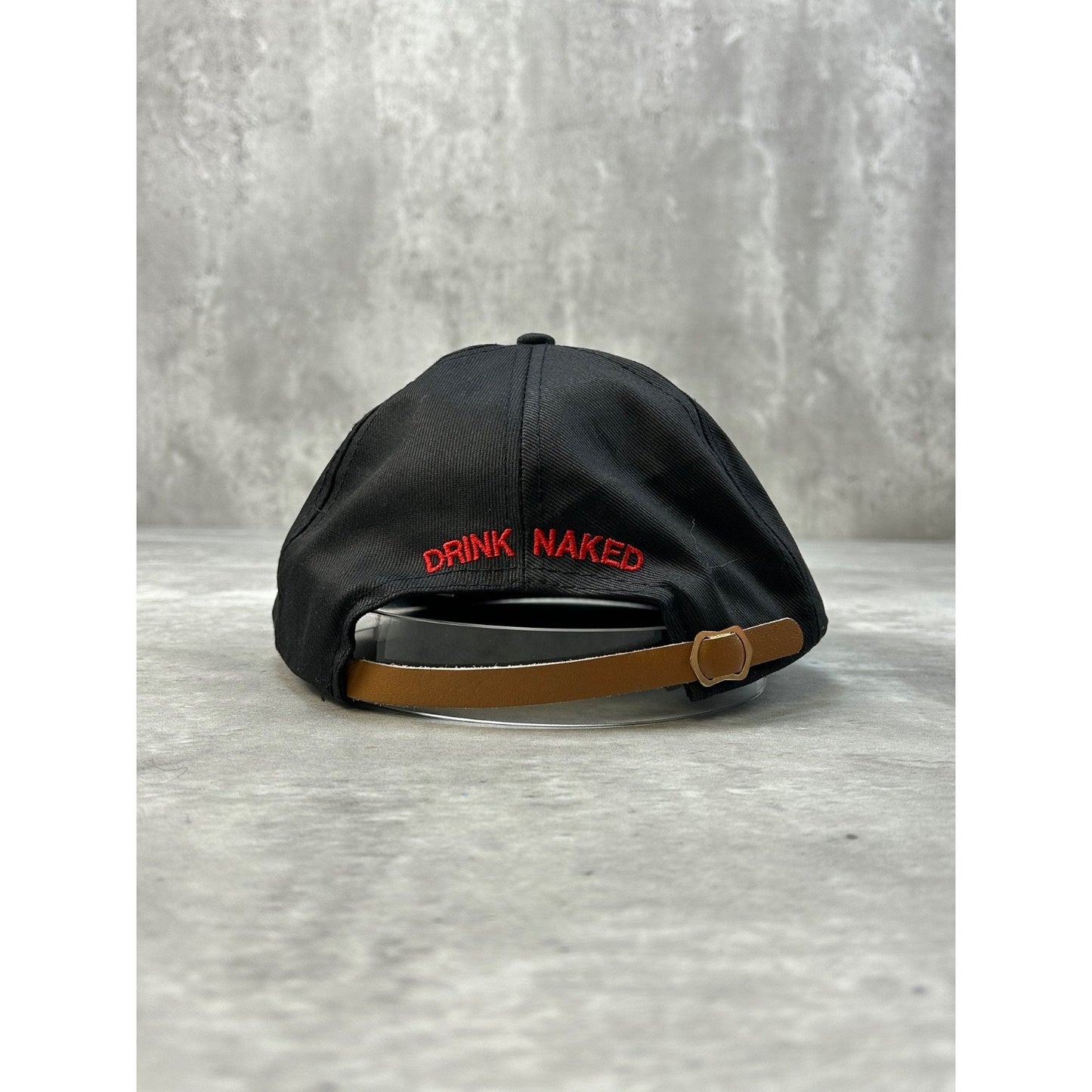 Vintage 90s Truly Naked Embroidered Spellout Drink Promo Strapback Hat OSFA