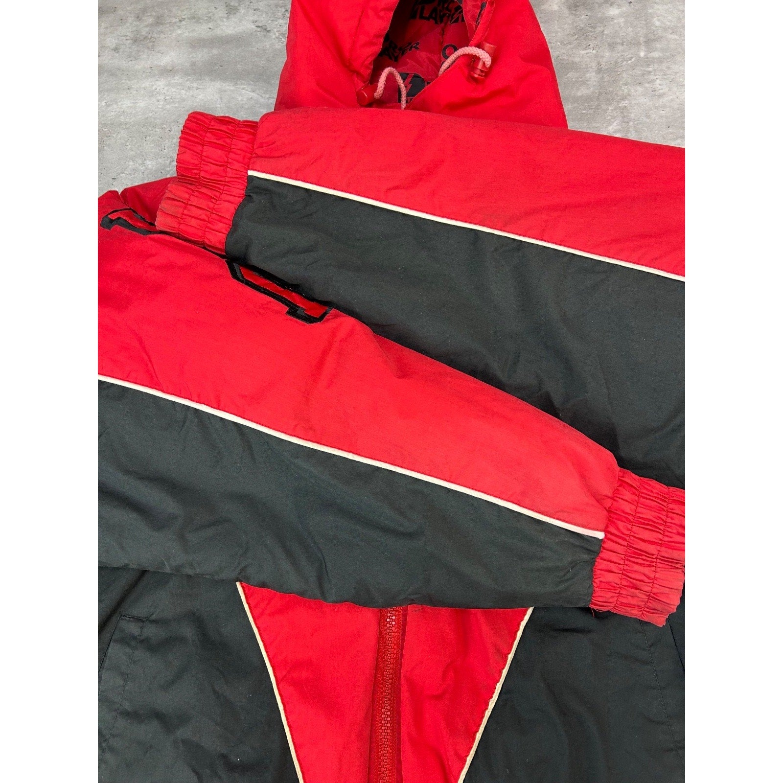 Vintage 90s Indiana Hoosiers NCAA Insulated Full Zip Hooded Jacket Size 2XL