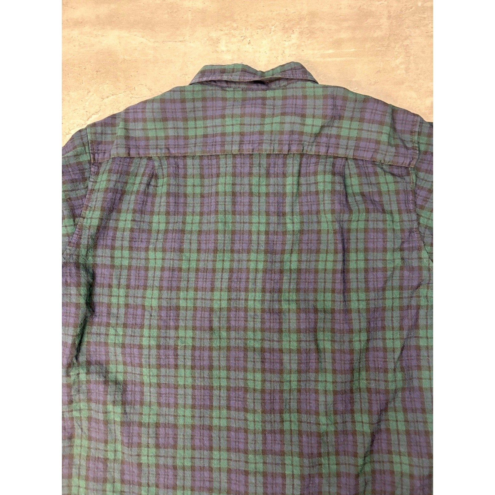 Vintage Pendleton Single Pocket Plaid Print Long Sleeve Button Up Shirt Size XL