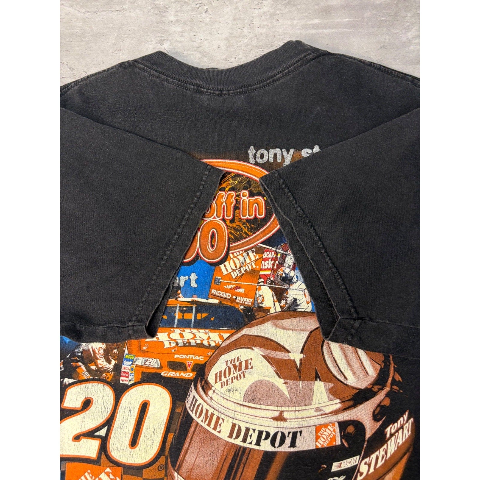 Vintage 2000 Tony Stewart Home Depot Racing Nascar Graphic T-Shirt Size Medium