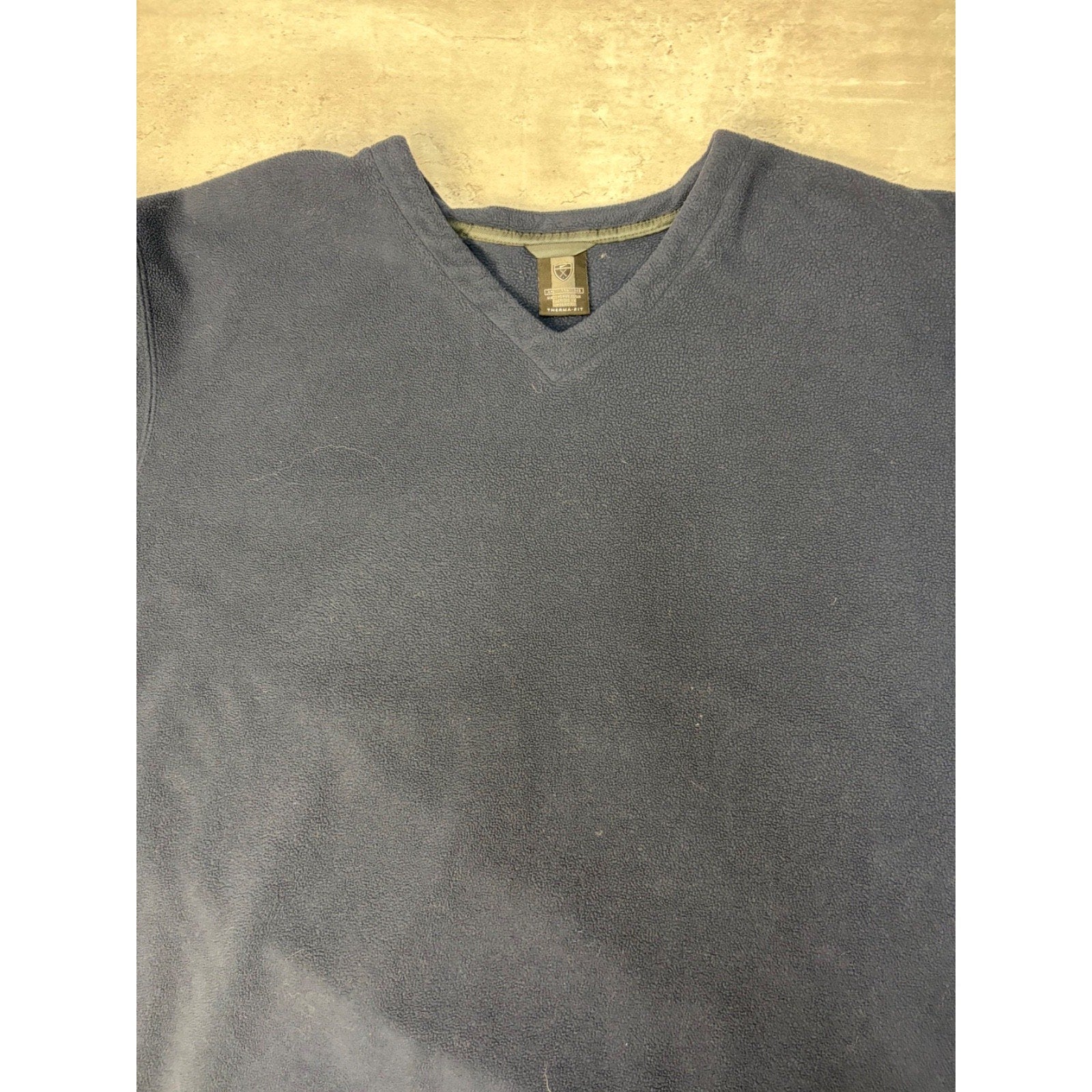 Vintage 2000s Nike Golf Embroidered Swoosh Fleece V Neck Sweatshirt Size 2XL
