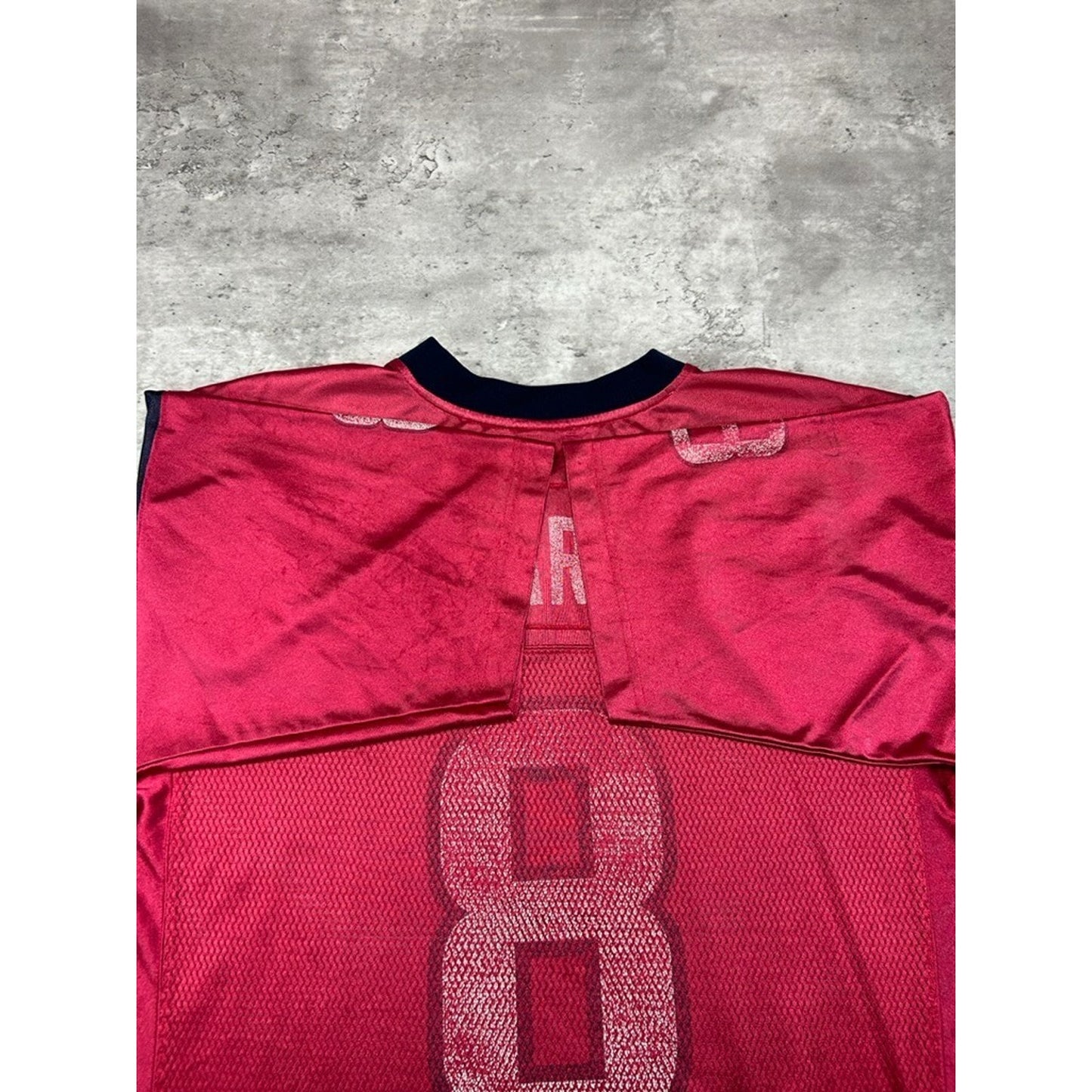 Vintage David Carr #8 Houston Texans NFL Reebok Football Jersey Size Large Red