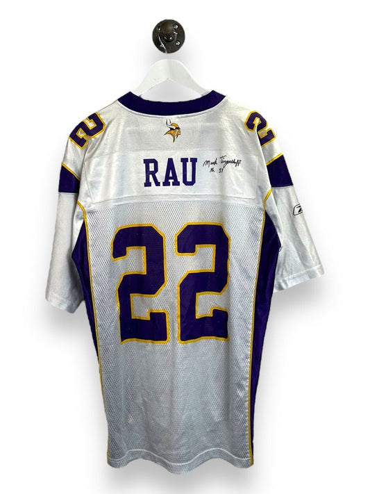 Minnesota Vikings NFL #22 Rau Reebok Football Jersey Size Large White