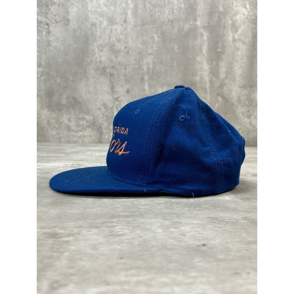 Vintage 90s Florida Gators NCAA Embroidered Script Spellout Snapback Hat OSFA