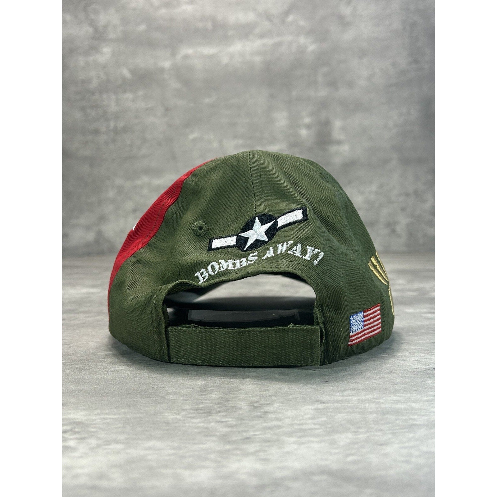 Vintage 90s B-17 War Plane US Air Force Embroidered Strapback Hat OSFA