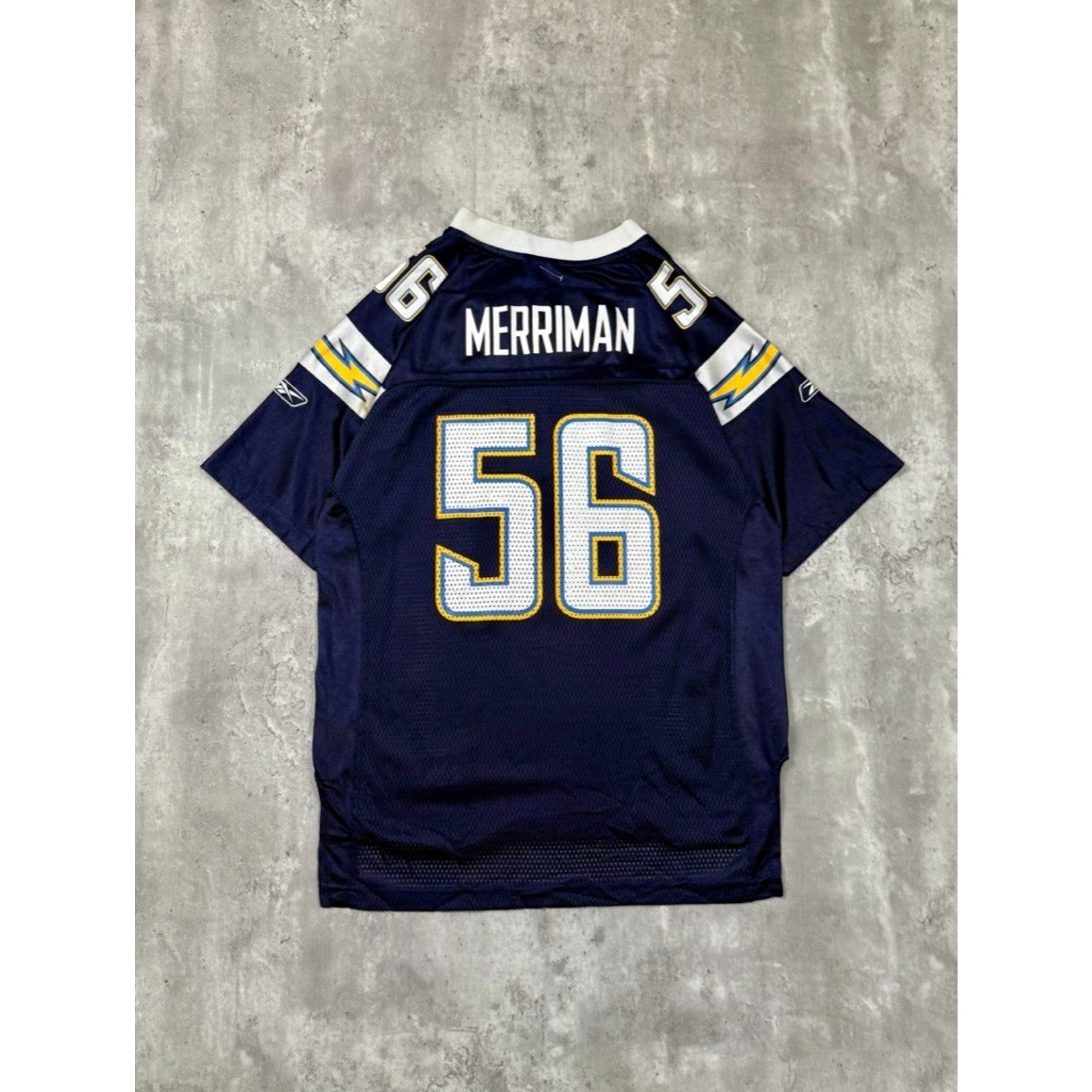 Vintage Shawne Merriman #56 San Diego Chargers NFL Reebok Jersey Sz Large YOUTH