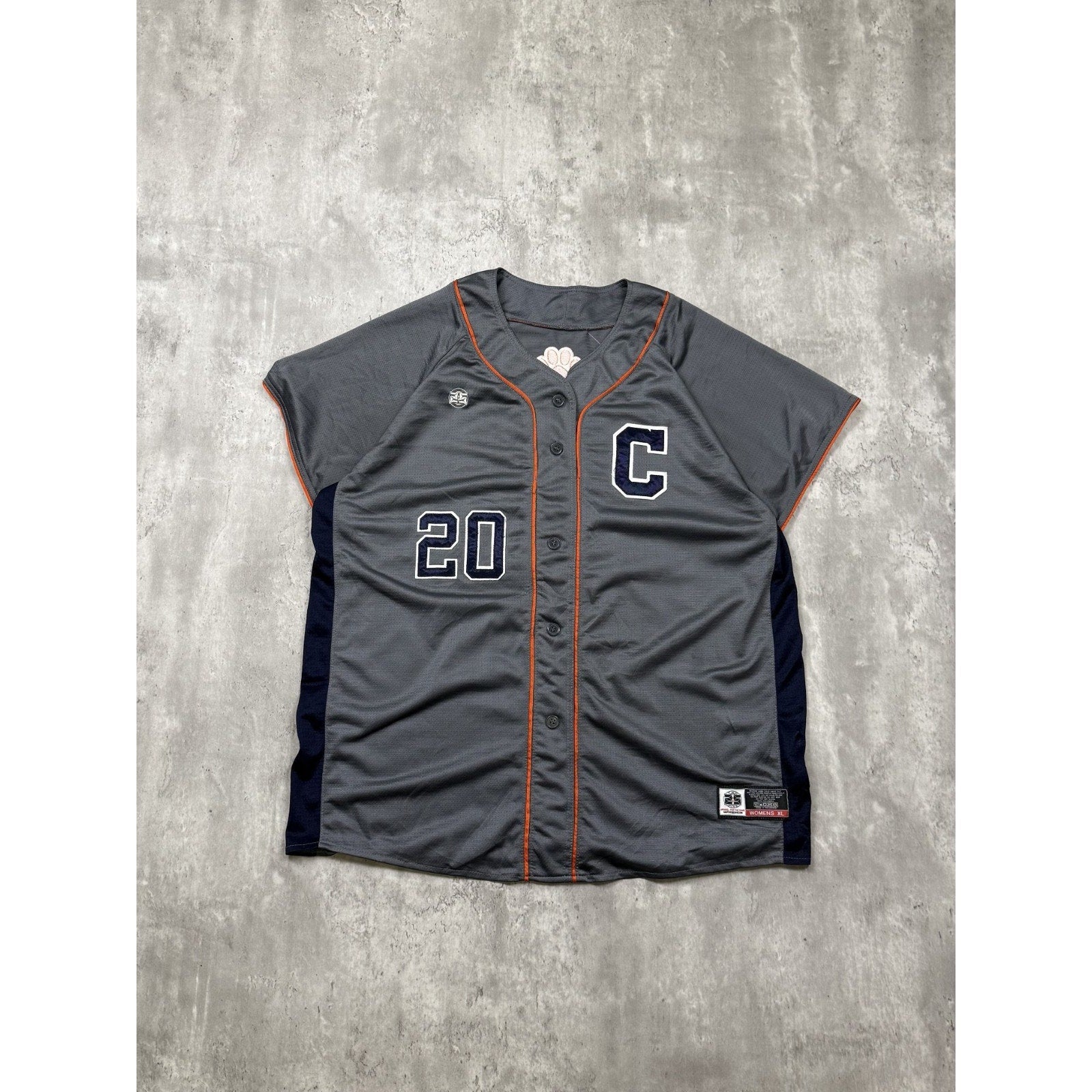 Womens Clemson Tigers Flores #20 NCAA Collegiate Baseball Jersey Size XL