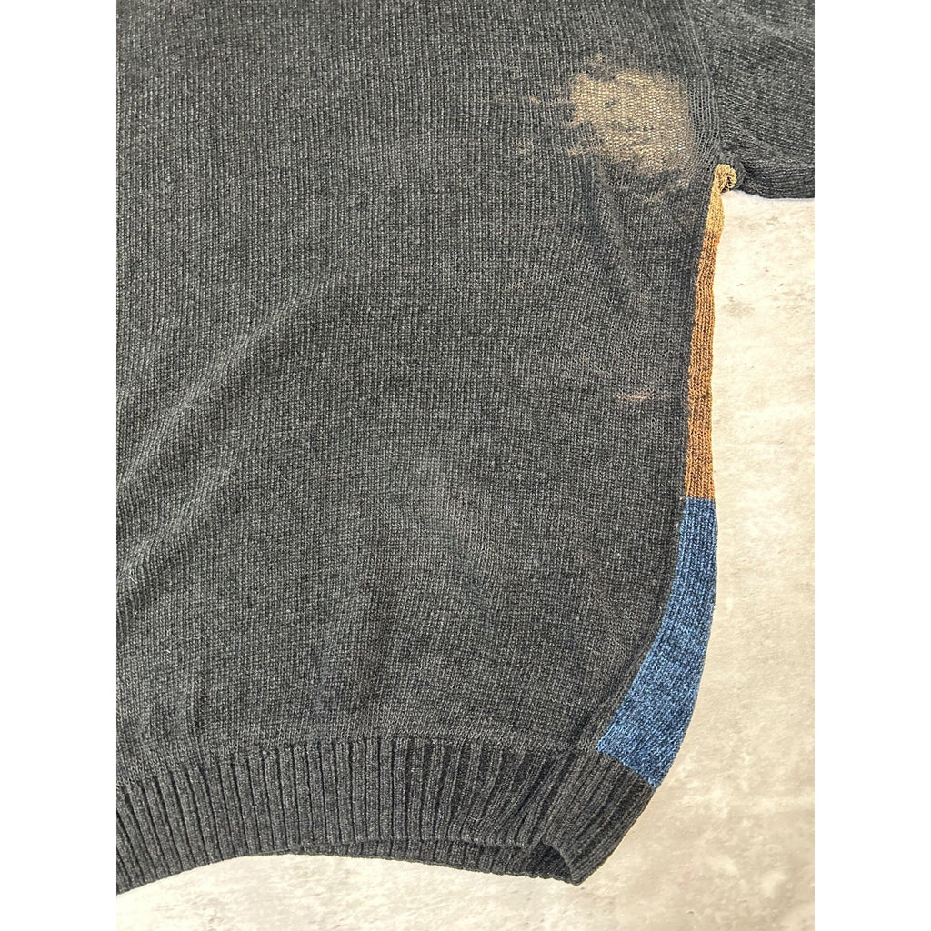 Vintage Geoffrey Beene Abstract Geometric Print Pullover knit Sweater Sz Medium