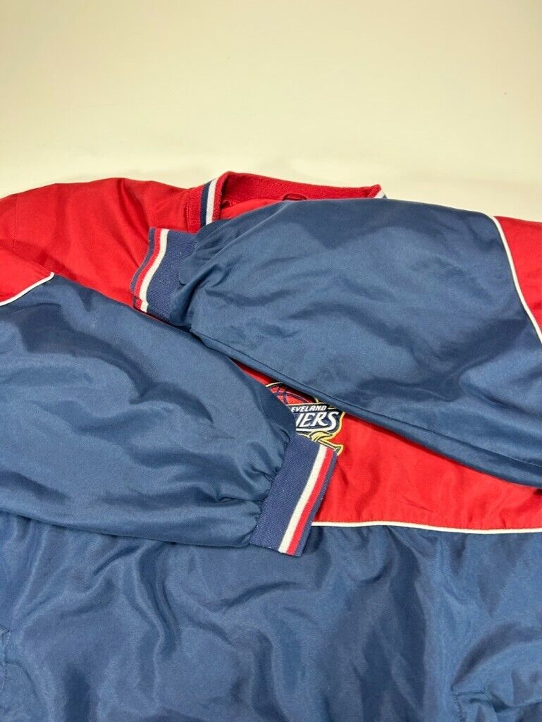 Vintage Cleveland Cavaliers NBA Embroidered Pull Over Nylon Jacket Size 3XL