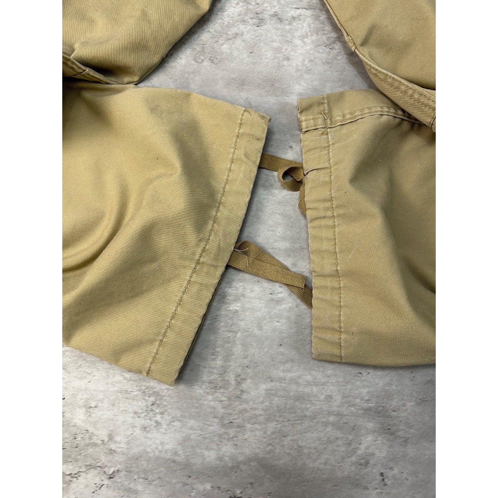 Vintage Military Issue Tactical Multi Pocket Beige Cargo Pants Size 38