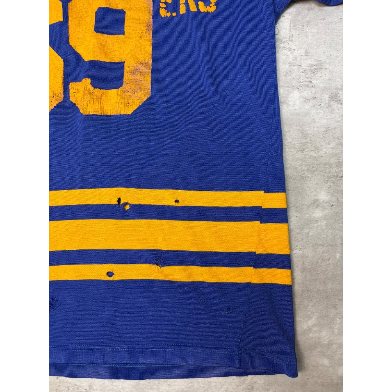 Vintage 70s/80s 69ers Stitched Two Tone Hockey Jersey Size XL