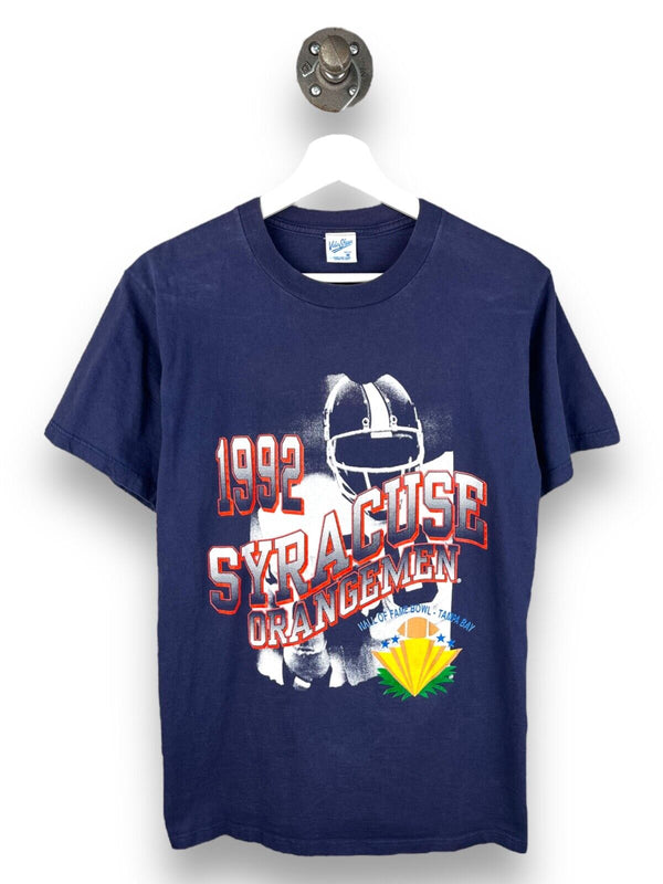 Vintage 1992 Syracuse Orangemen Hall Of Fame Bowl NCAA T-Shirt Size Medium 90s