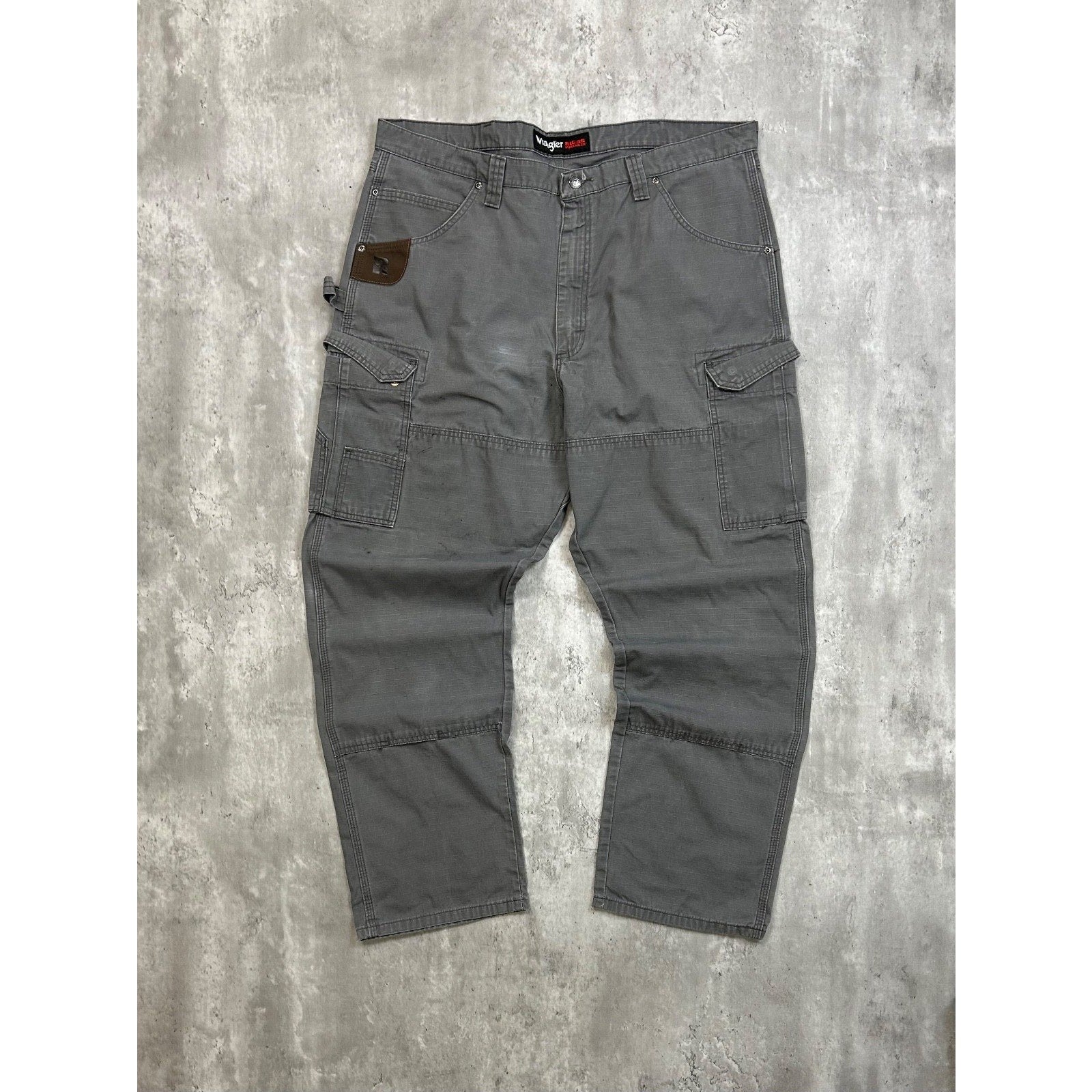 Vintage Wrangler Riggs Ripstop Canvas Workwear Cargo Pants Size 41