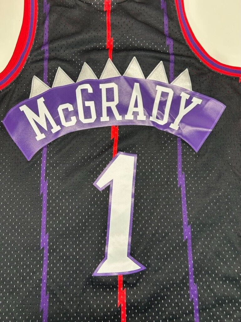 Tracy McGrady #1 Toronto Raptors NBA Stitched Retro Swingman Jersey Size Small