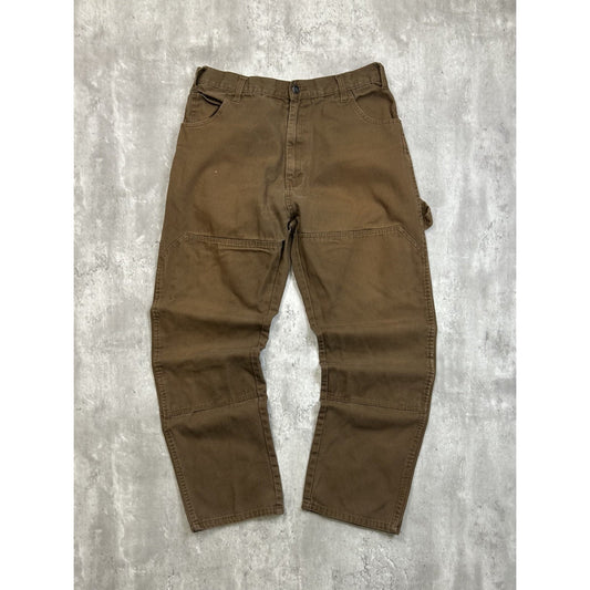 Vintage Dickies Canvas Workwear Double Knee Carpenter Pants Size 35