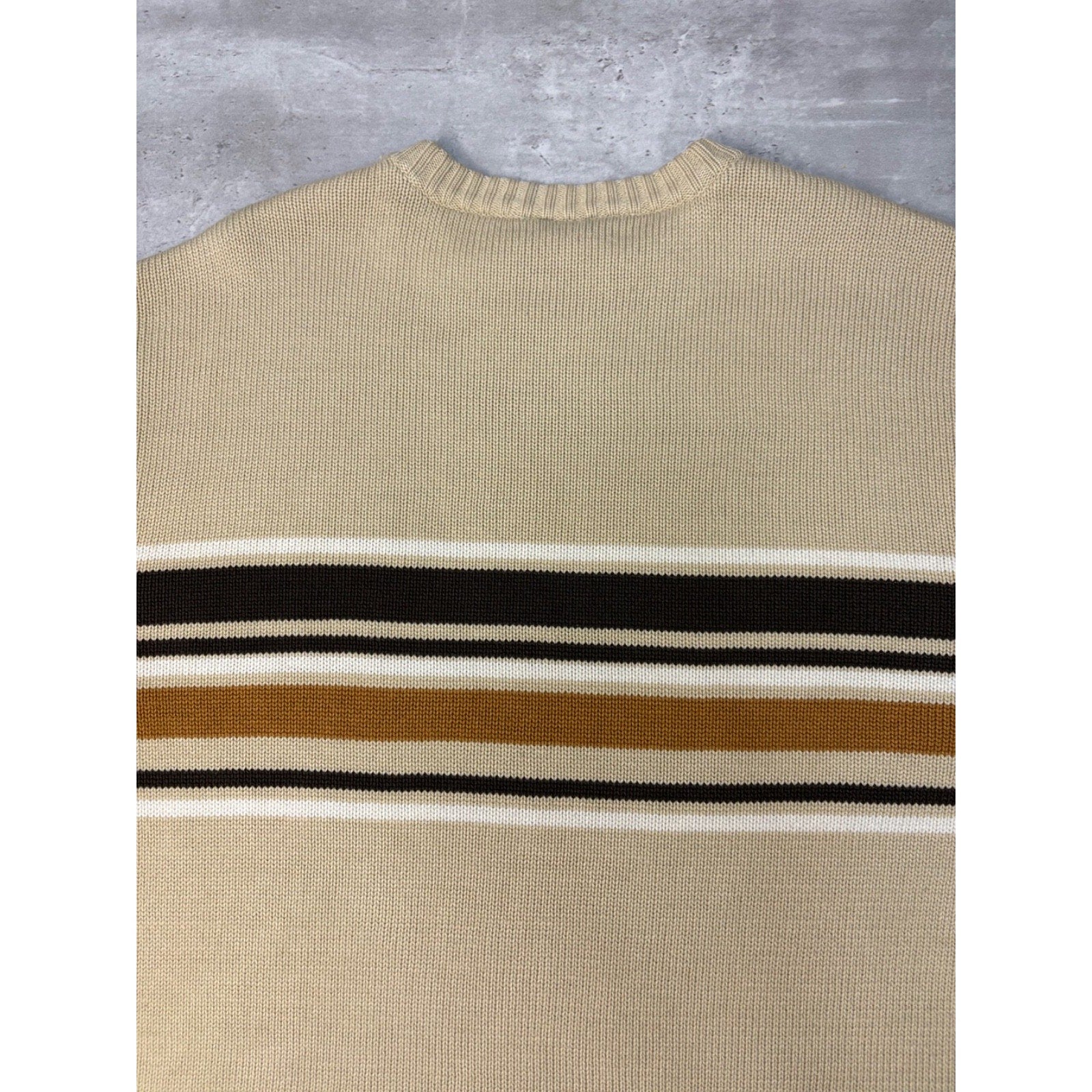 Vintage Y2K South Pole Embroidered Logo Striped Knit Sweater Size Medium
