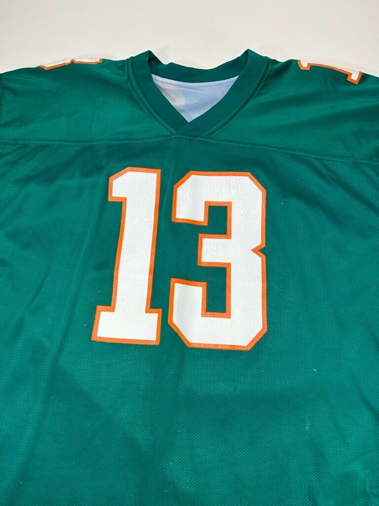 Vintage 90s Dan Marino #13 Miami Dolphins Reversible Football Jersey Size XL