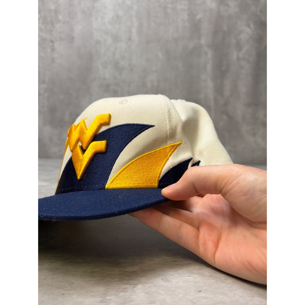 Vintage West Virginia Mountaineers NCAA Zephyr Sharktooth Snapback Hat OSFA