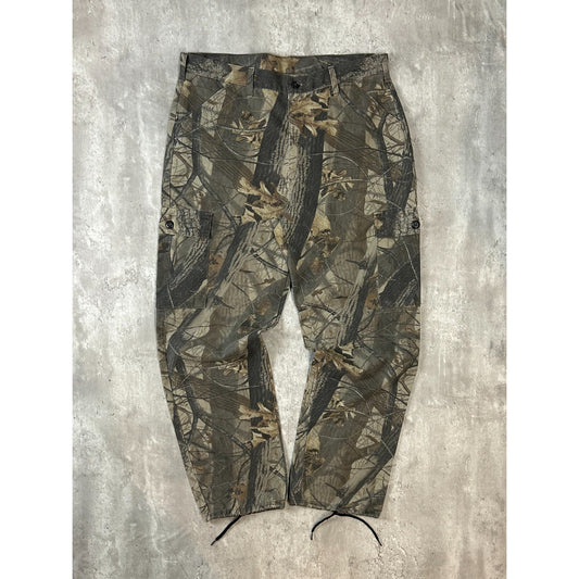 Vintage 90s Liberty Realtree Hardwoods Hunting Camo Cargo Pants Size 38