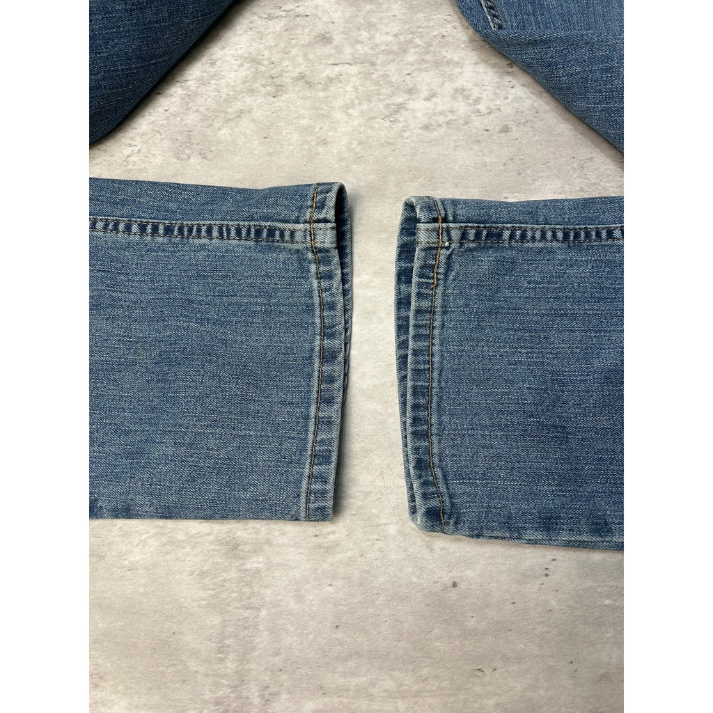 Carhartt Relaxed Fit Dark Wash Denim Workwear Pants Size 36