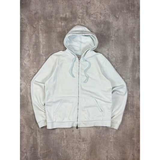 Vintage Womens Nike Tonal Embroidered Swoosh Full Zip Hooded Sweatshirt Size XL