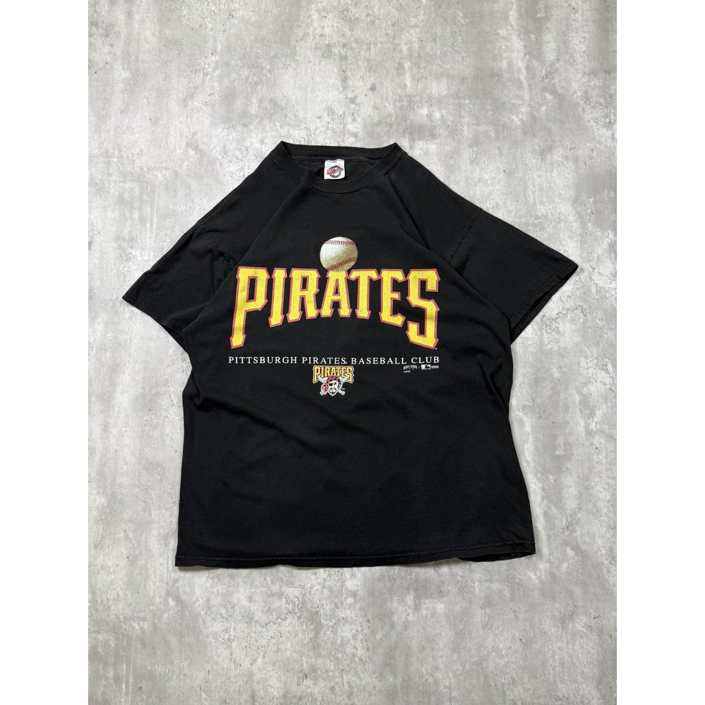 Vintage 2000 Pittsburgh Pirates MLB Spellout Logo T-Shirt Size XL