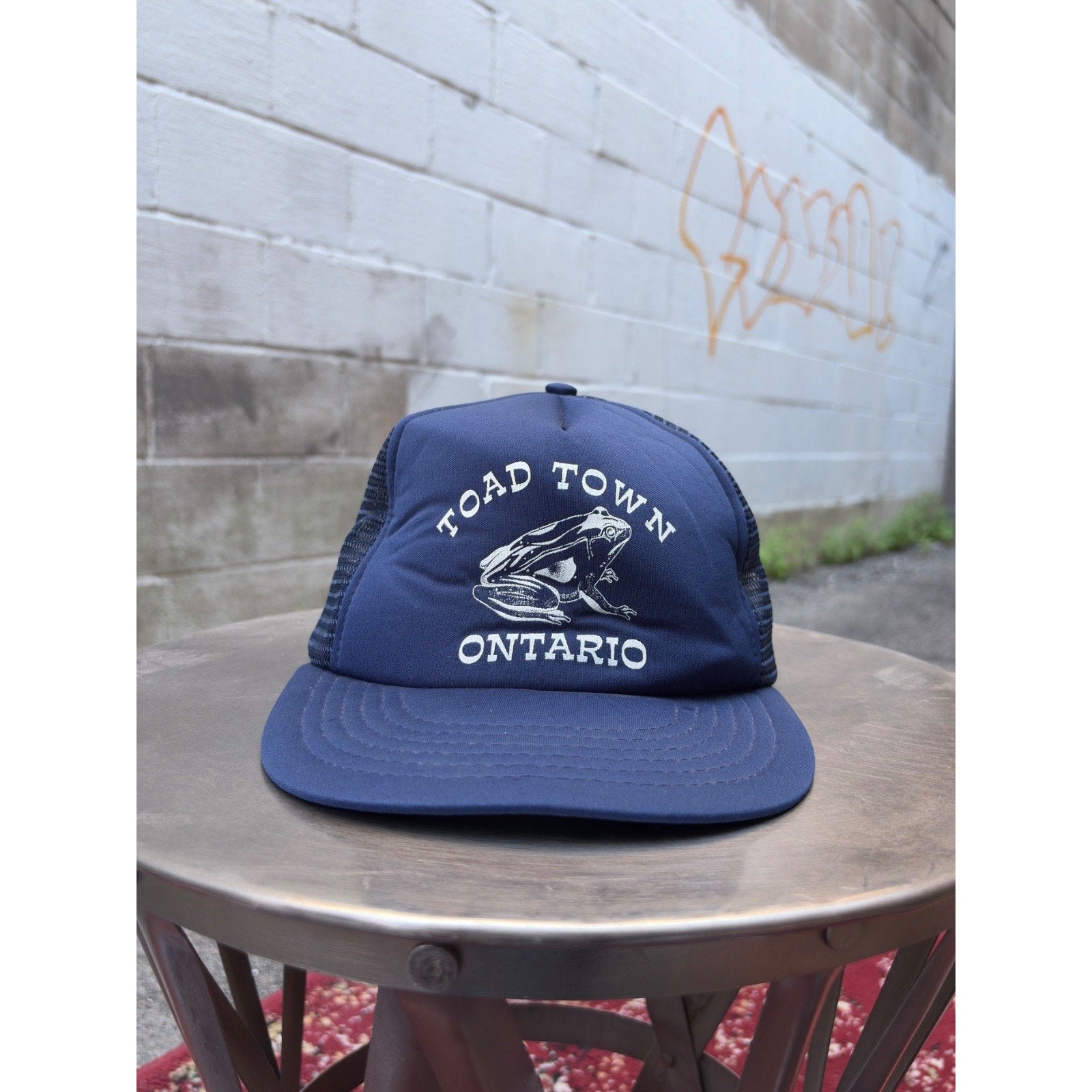 Vintage 80s/90s Toad Town Ontario Destination Graphic Snapback Hat OSFA