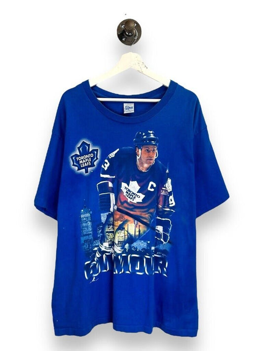 Vintage 1995 Doug Gilmour #93 Toronto Maple Leafs NHL Player T-Shirt Size XL