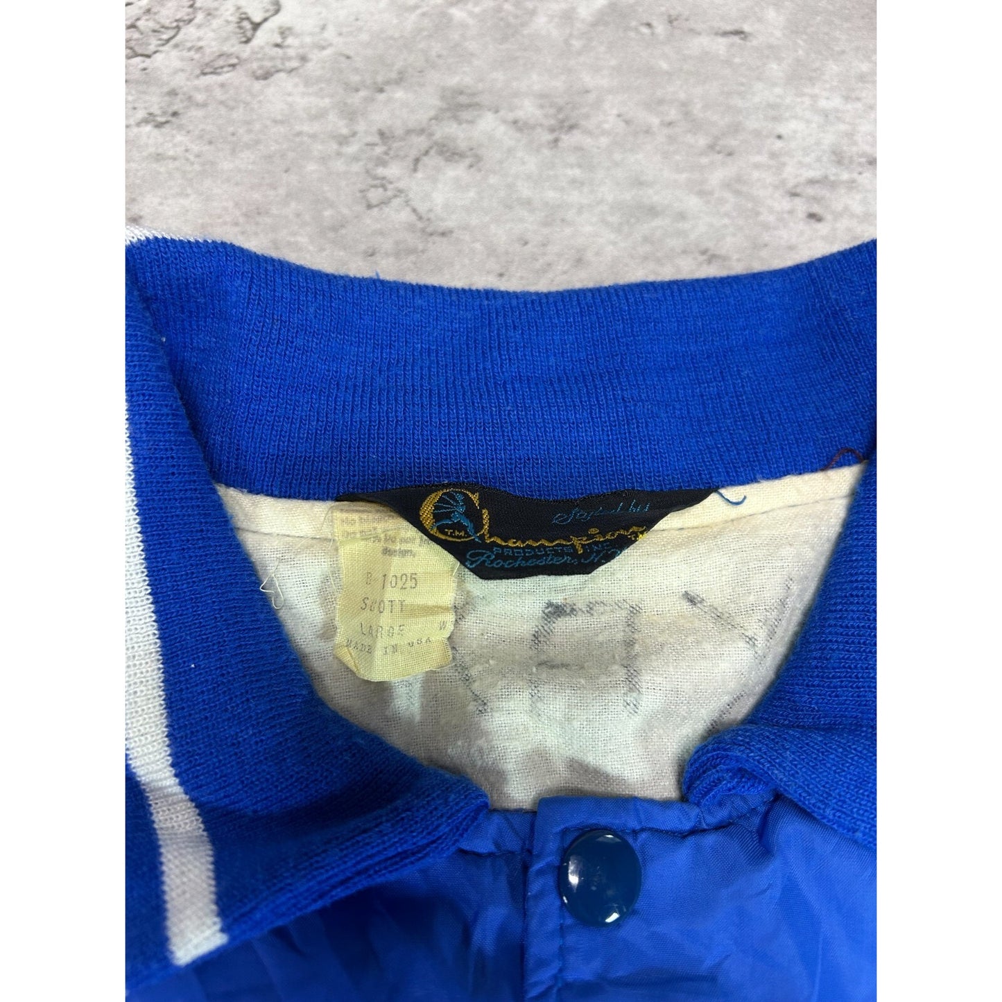 Vintage 1960s/1970s Champion Running Man Nylon Coaches Jacket Size Large